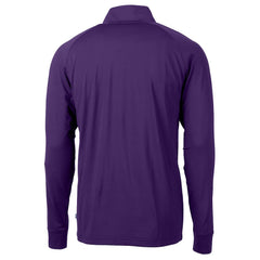 Minnesota Vikings  Cutter & Buck Helmet Adapt Eco Knit Stretch Recycled Quarter-Zip Pullover Top