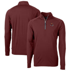 Washington Commanders  Cutter & Buck Helmet Adapt Eco Knit Stretch Recycled Quarter-Zip Pullover Top