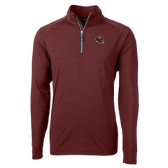 Washington Commanders  Cutter & Buck Helmet Adapt Eco Knit Stretch Recycled Quarter-Zip Pullover Top