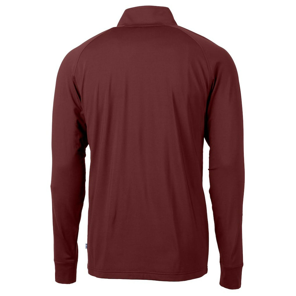 Washington Commanders  Cutter & Buck Helmet Adapt Eco Knit Stretch Recycled Quarter-Zip Pullover Top