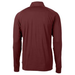 Washington Commanders  Cutter & Buck Helmet Adapt Eco Knit Stretch Recycled Quarter-Zip Pullover Top