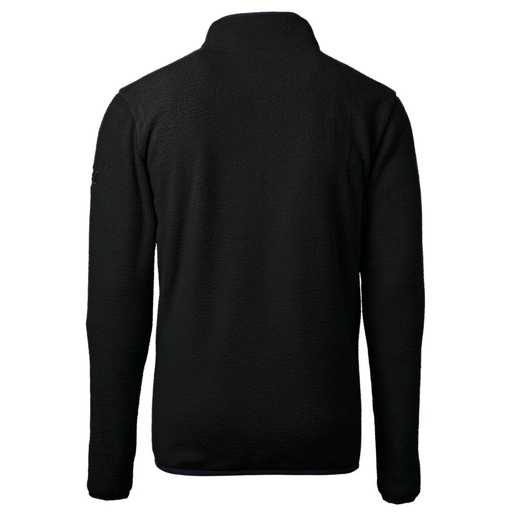 Minnesota Vikings  Cutter & Buck Helmet Cascade Eco Sherpa Fleece Quarter-Zip Pullover Jacket