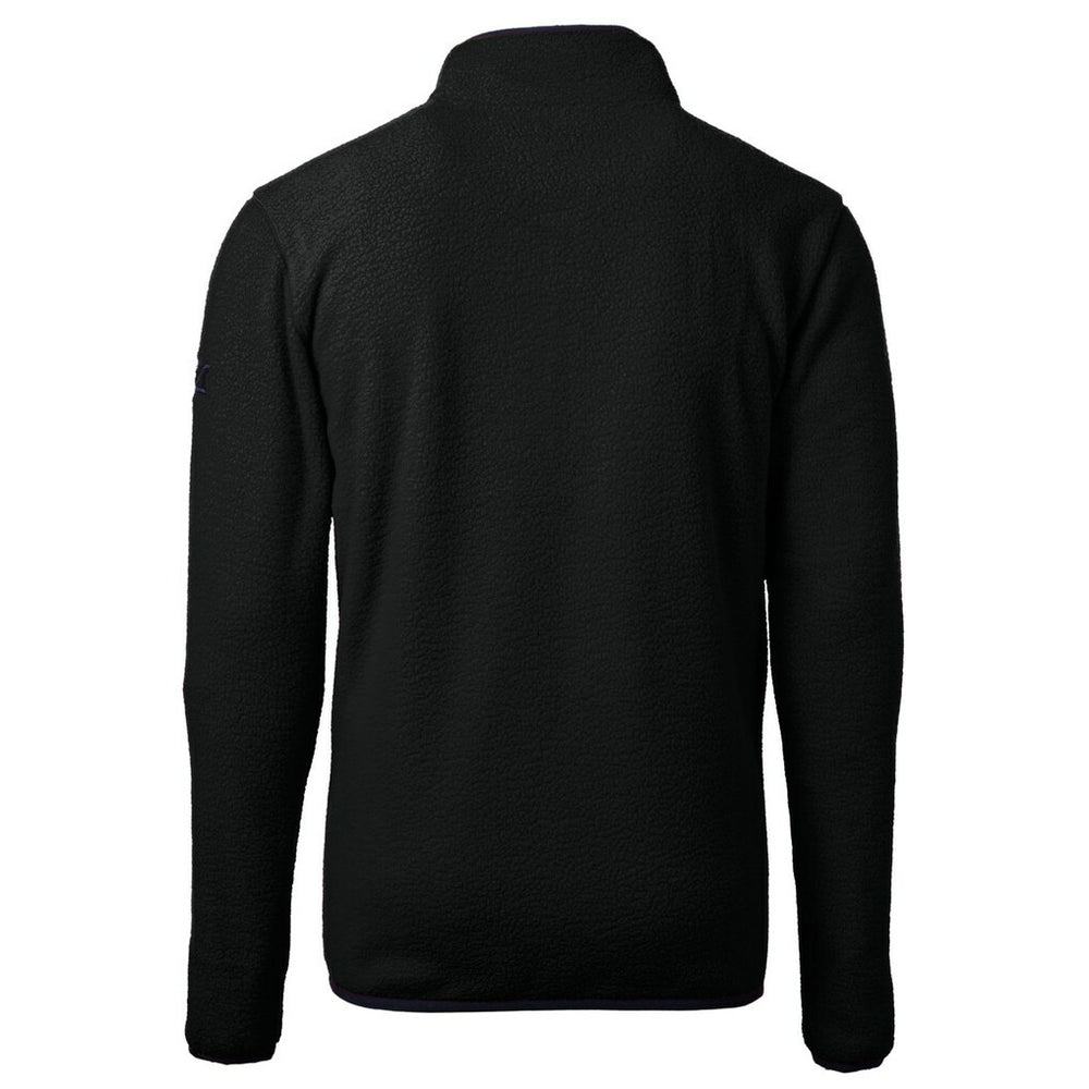 Minnesota Vikings  Cutter & Buck Helmet Cascade Eco Sherpa Fleece Quarter-Zip Pullover Jacket
