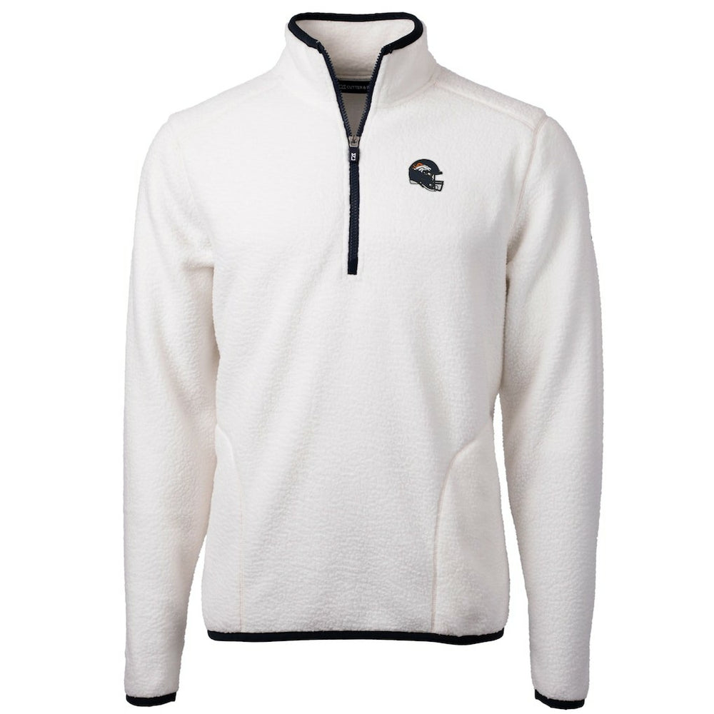 Denver Broncos  Cutter & Buck Helmet Cascade Eco Sherpa Fleece Quarter-Zip Pullover Jacket