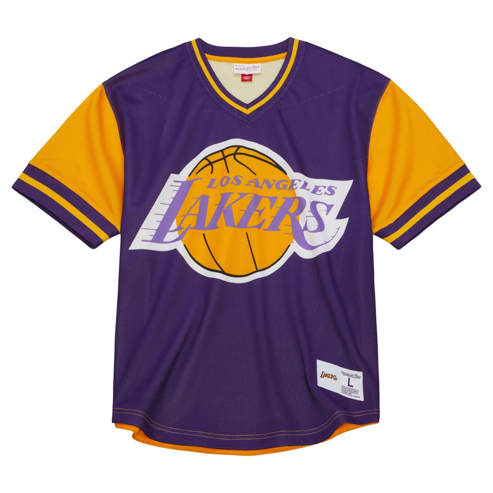 Los Angeles Lakers Jumbotron 3.0 Mesh V-Neck T-Shirt On Sale