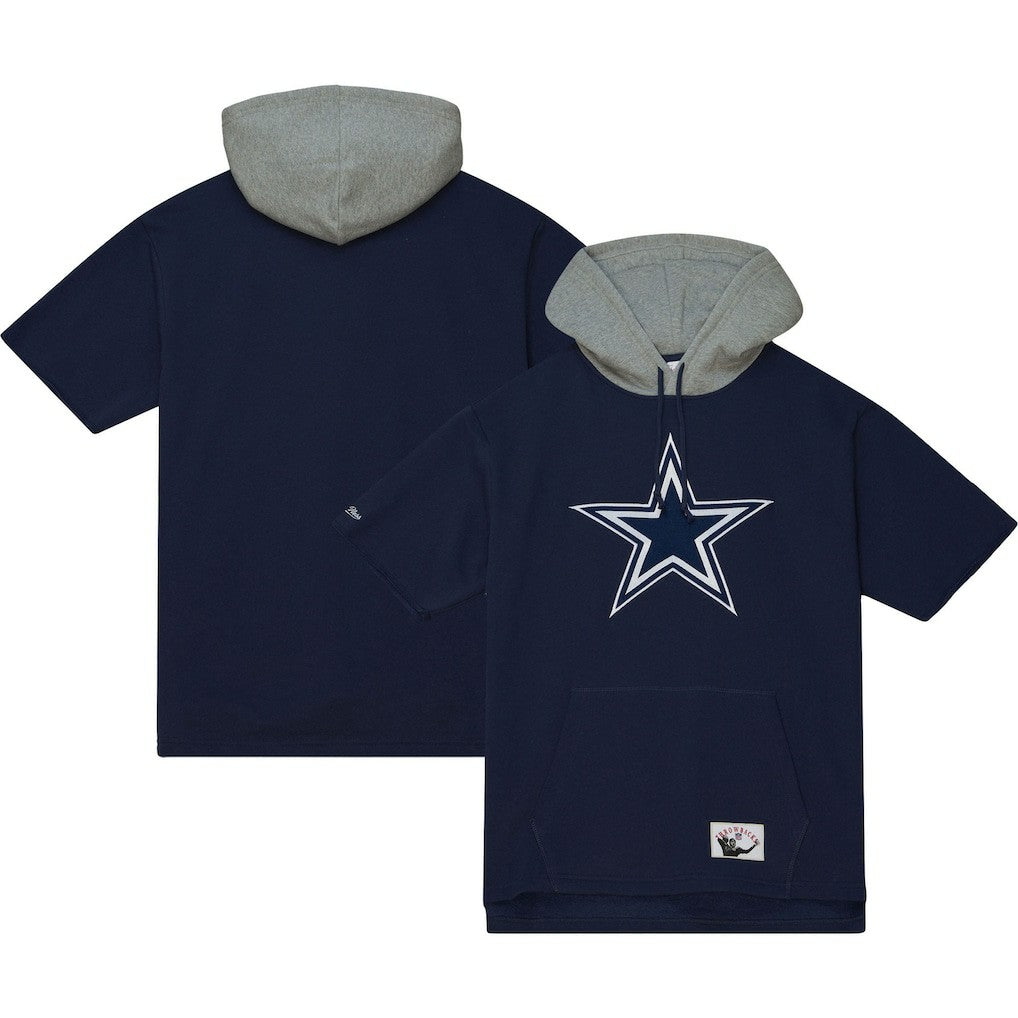Dallas Cowboys Mitchell & Ness Postgame Short Sleeve Hoodie