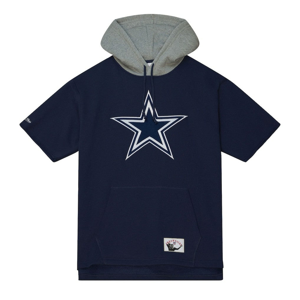Dallas Cowboys Mitchell & Ness Postgame Short Sleeve Hoodie