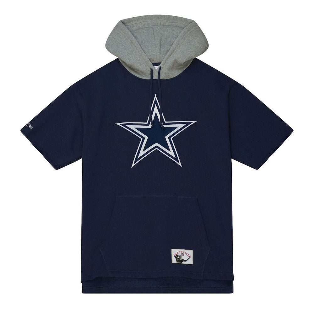 Dallas Cowboys Mitchell & Ness Postgame Short Sleeve Hoodie