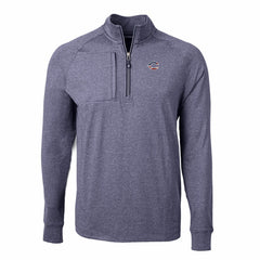 Cincinnati Reds Cutter & Buck Americana Logo Big & Tall Adapt Eco Knit Stretch Recycled Quarter-Zip Pullover Top | MLB New
