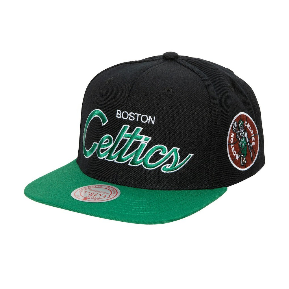 Boston Celtics Hardwood Classics MVP Team Script 2.0 Snapback Hat On Sale