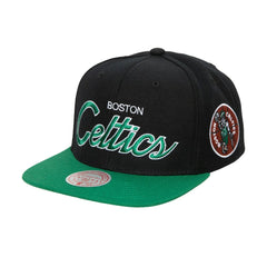Boston Celtics Hardwood Classics MVP Team Script 2.0 Snapback Hat On Sale