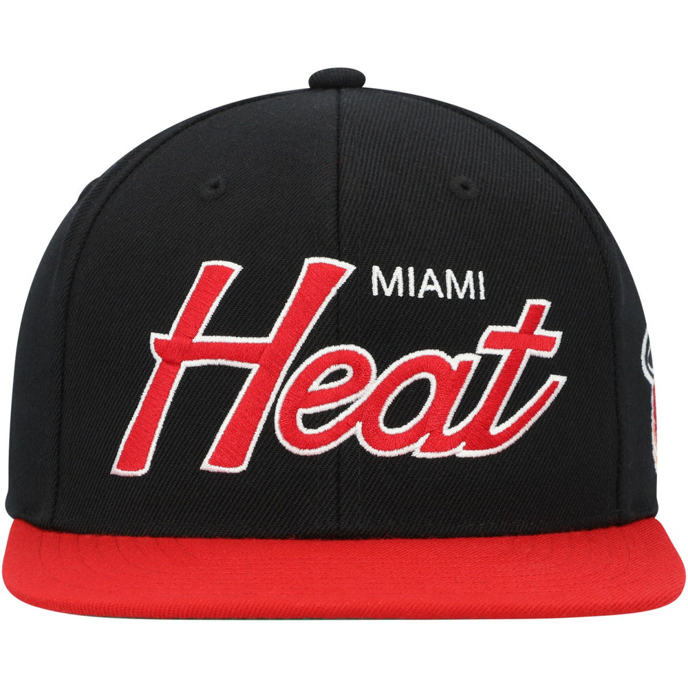 Miami Heat Hardwood Classics MVP Team Script 2.0 Snapback Hat Online