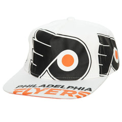 Philadelphia Flyers Mitchell & Ness In Your Face Deadstock Snapback Hat On Sale