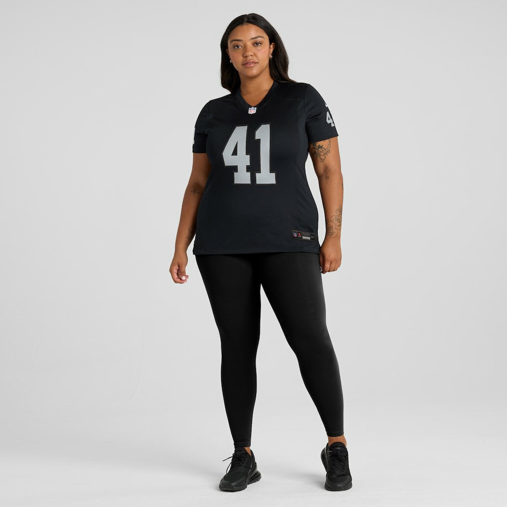 Las Vegas Raiders Nike Robert Spillane  Women's Game Player Jersey