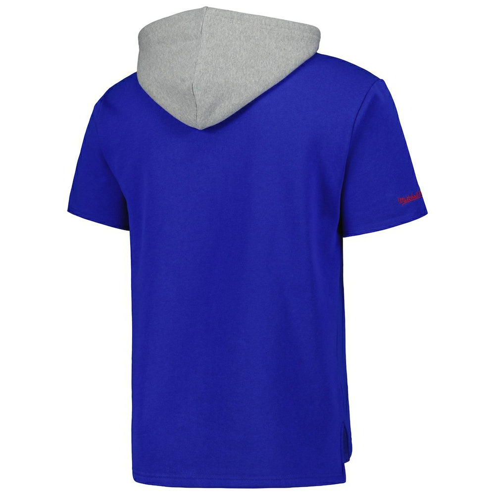 Buffalo Bills Mitchell & Ness Postgame Short Sleeve Hoodie