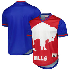Buffalo Bills Mitchell & Ness Jumbotron 3.0 Mesh V-Neck T-Shirt