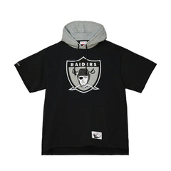 Las Vegas Raiders Mitchell & Ness Postgame Short Sleeve Hoodie