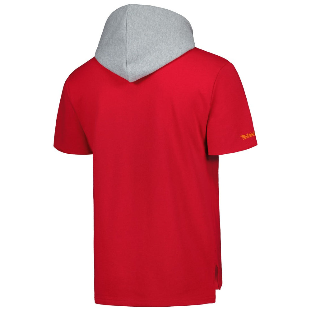 Tampa Bay Buccaneers Mitchell & Ness Postgame Short Sleeve Hoodie