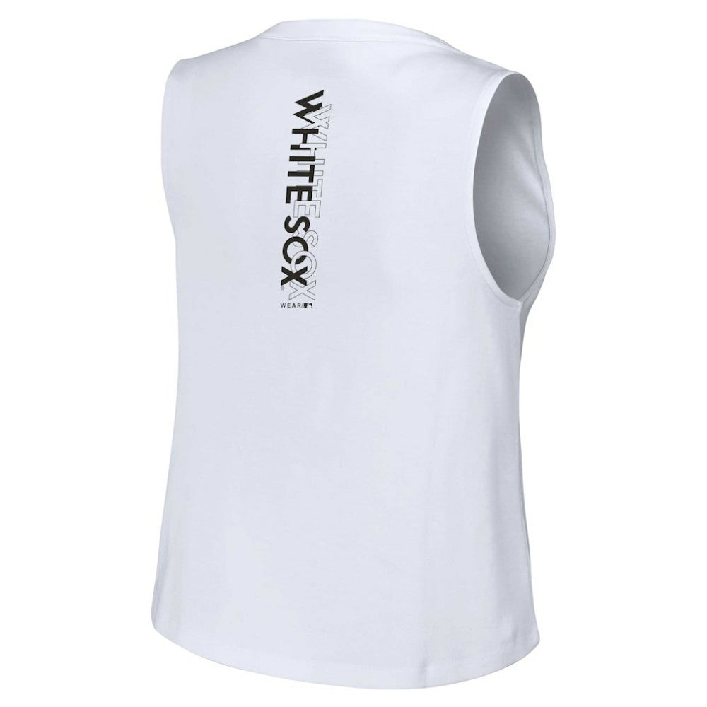 Chicago White Sox WEAR by Erin Andrews Women's Lace-Up Tank Top | MLB New