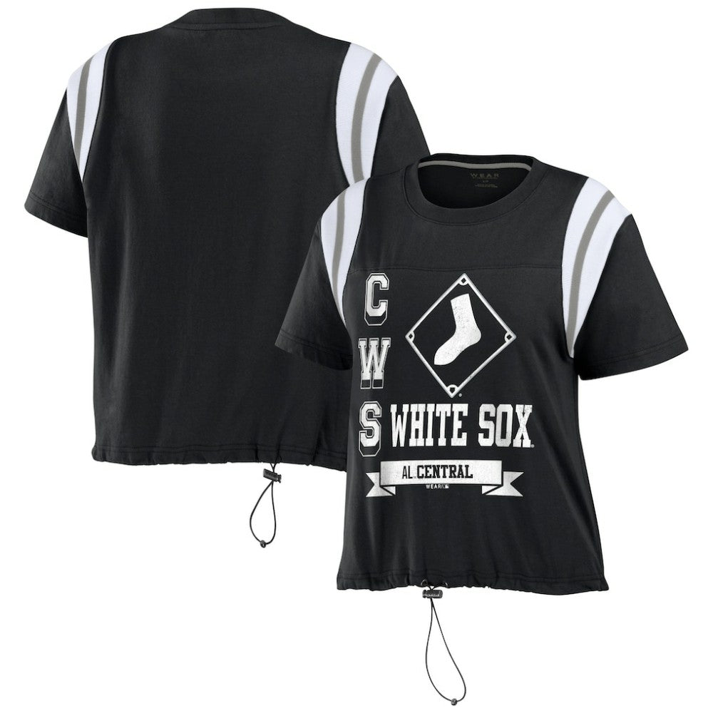 Chicago White Sox WEAR by Erin Andrews Women's Cinched Colorblock T-Shirt | MLB Online