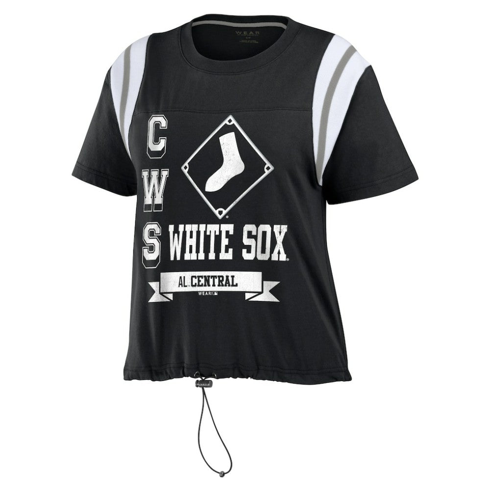 Chicago White Sox WEAR by Erin Andrews Women's Cinched Colorblock T-Shirt | MLB Online