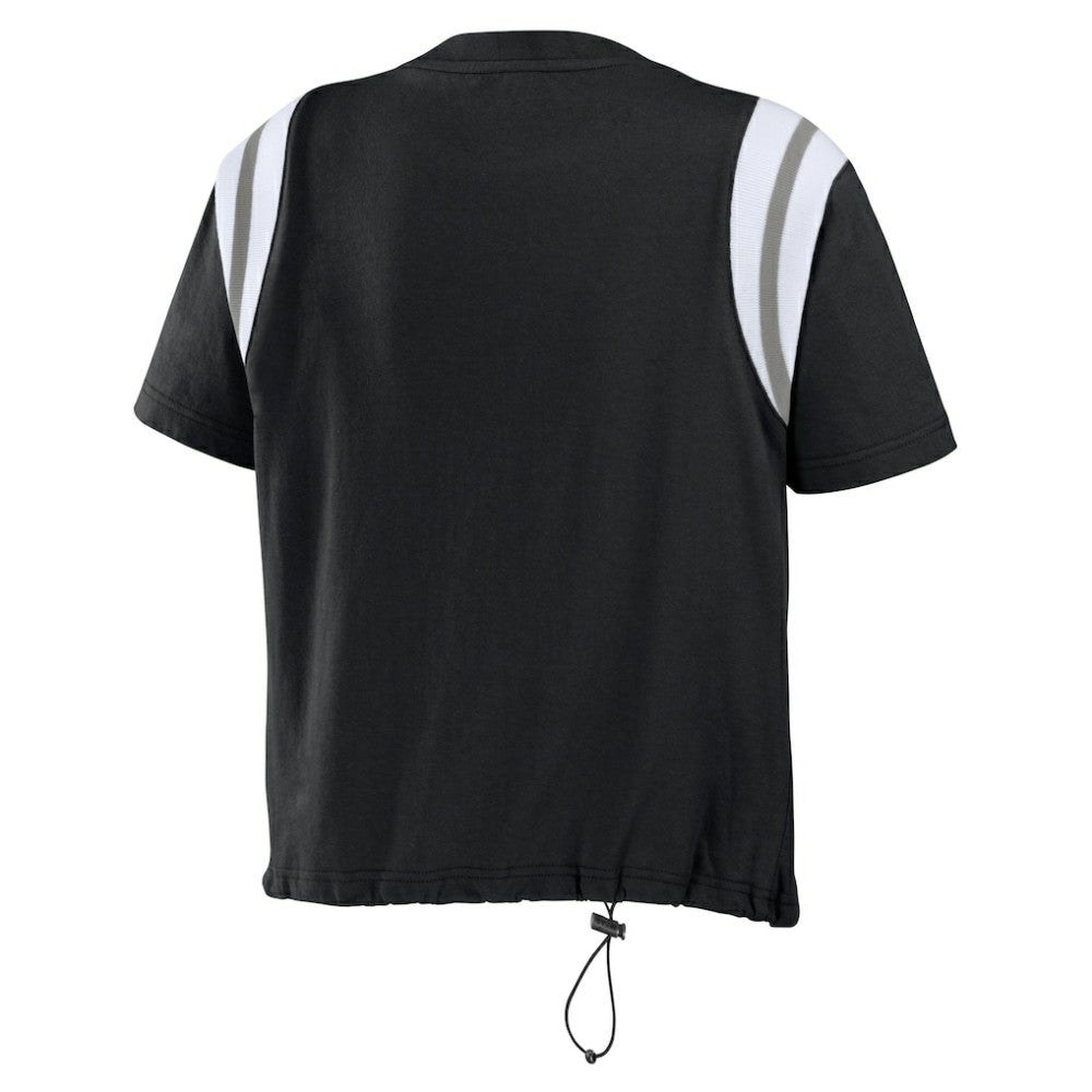 Chicago White Sox WEAR by Erin Andrews Women's Cinched Colorblock T-Shirt | MLB Online