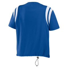 Los Angeles Dodgers WEAR by Erin Andrews Women's Cinched Colorblock T-Shirt | MLB Shop