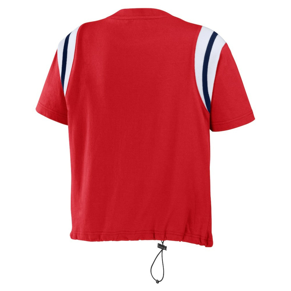 St. Louis Cardinals WEAR by Erin Andrews Women's Cinched Colorblock T-Shirt | MLB New