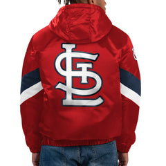 St. Louis Cardinals Starter Force Play II Half-Zip Hooded Jacket | MLB Online