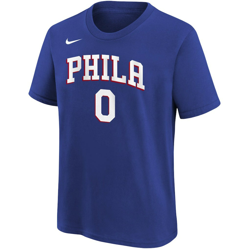 Tyrese Maxey Philadelphia 76ers Youth Icon Name & Number T-Shirt Online