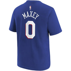 Tyrese Maxey Philadelphia 76ers Youth Icon Name & Number T-Shirt Online
