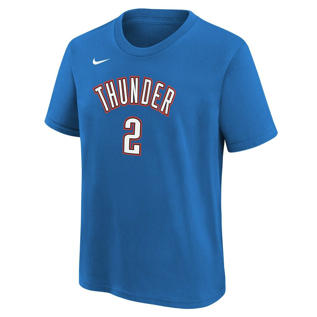 Shai Gilgeous-Alexander Oklahoma City Thunder Youth Icon Name & Number T-Shirt New