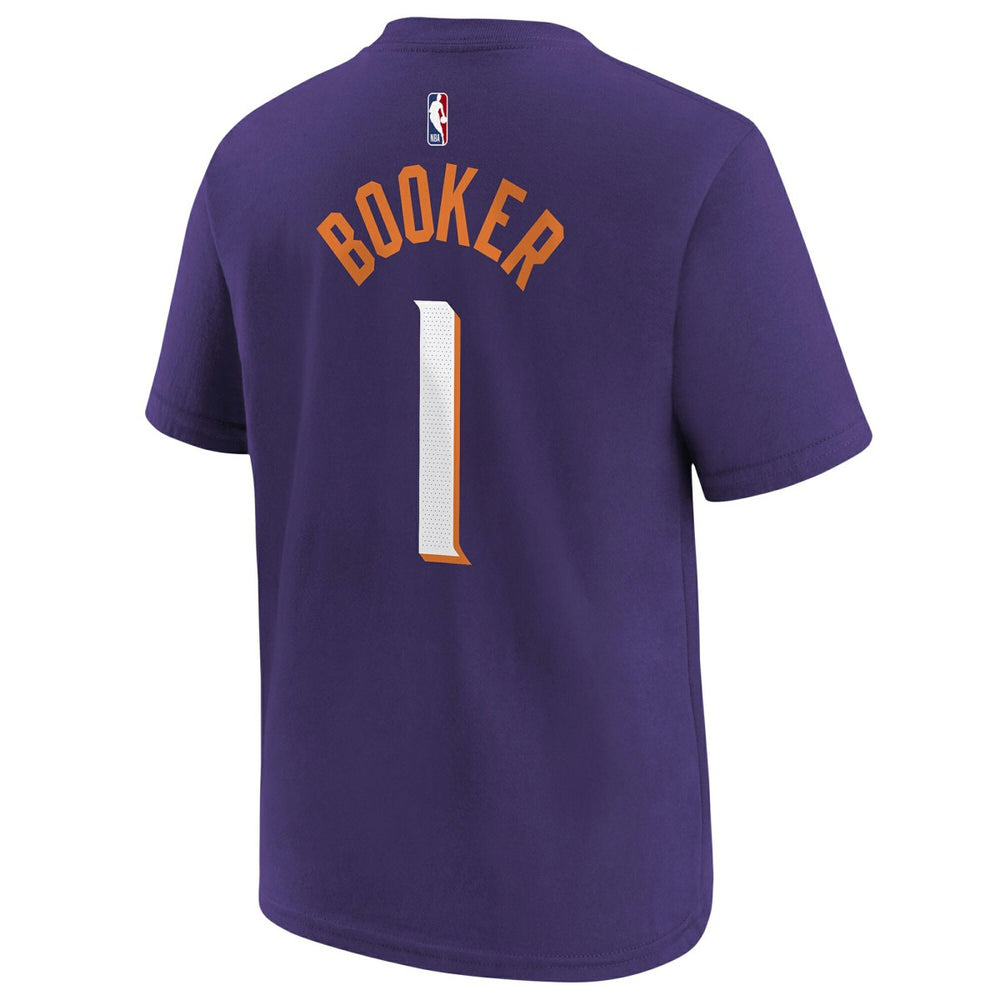 Devin Booker Phoenix Suns Youth Icon Name & Number T-Shirt On Sale