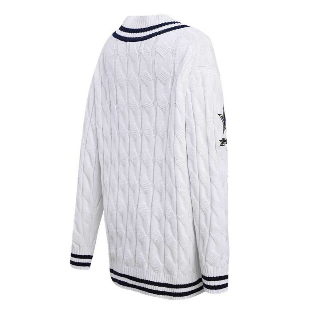 Dallas Cowboys  Pro Standard Women's Prep V-Neck Pullover Sweater