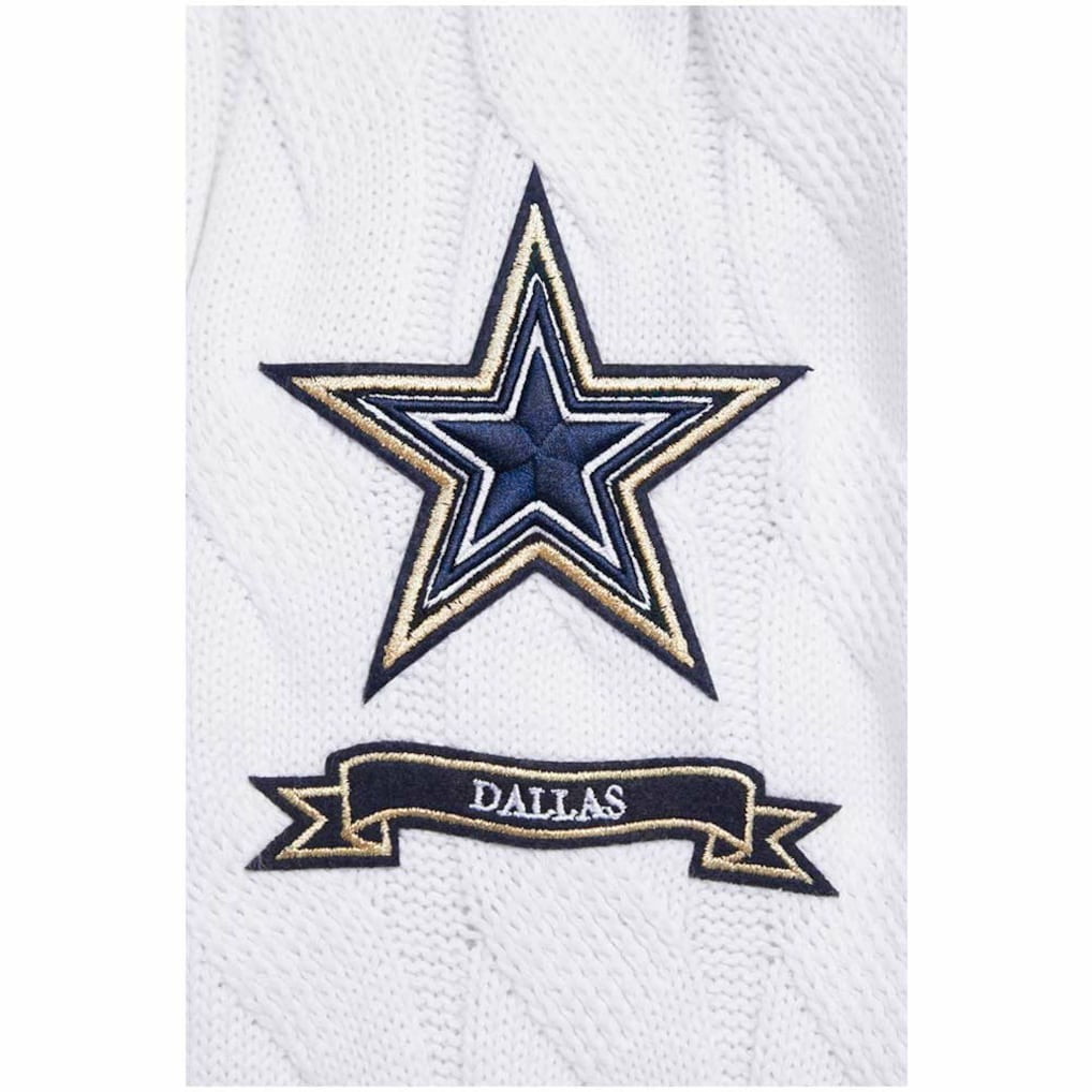 Dallas Cowboys  Pro Standard Women's Prep V-Neck Pullover Sweater
