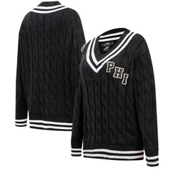 Philadelphia Eagles  Pro Standard Women's Prep V-Neck Pullover Sweater
