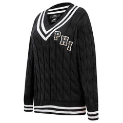 Philadelphia Eagles  Pro Standard Women's Prep V-Neck Pullover Sweater