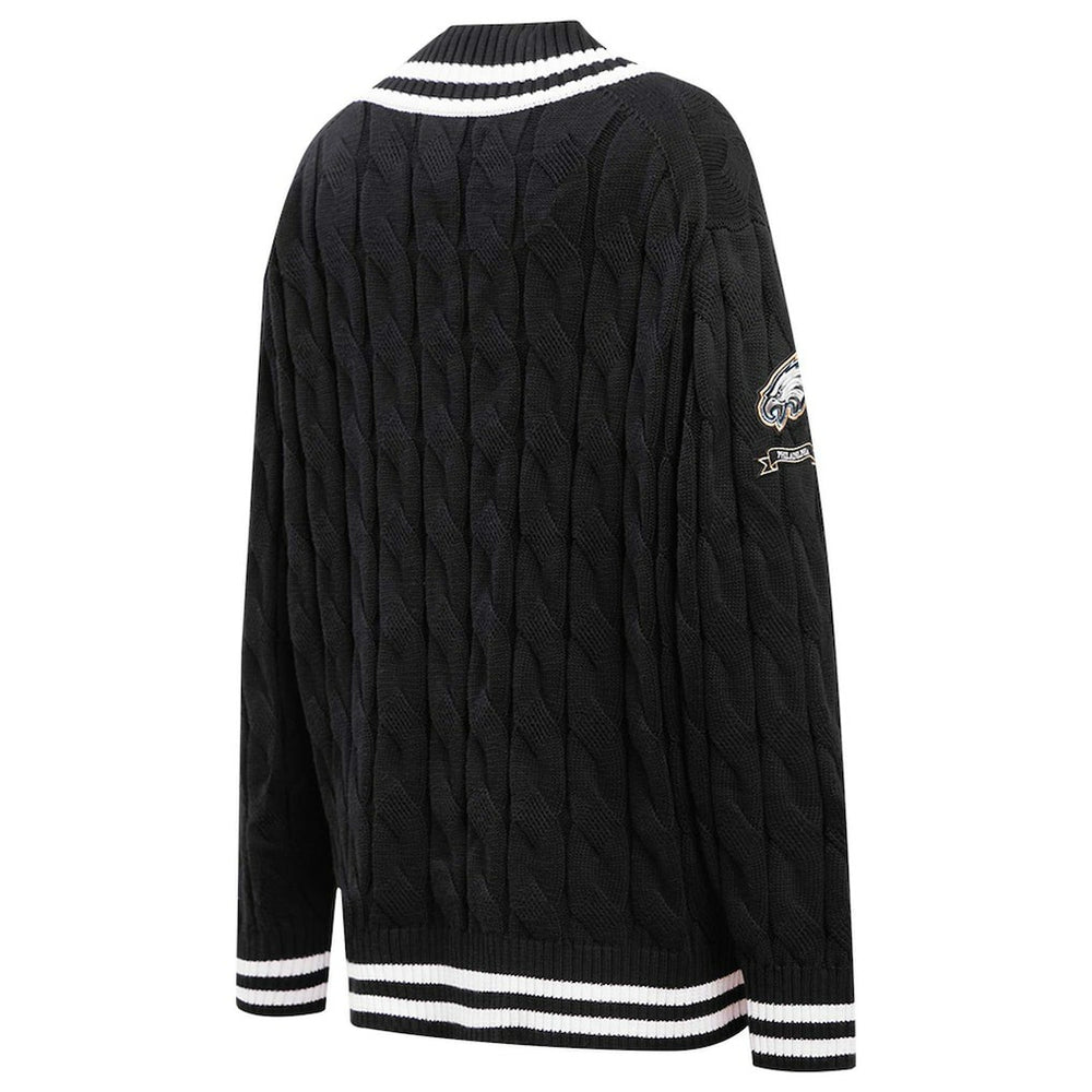Philadelphia Eagles  Pro Standard Women's Prep V-Neck Pullover Sweater