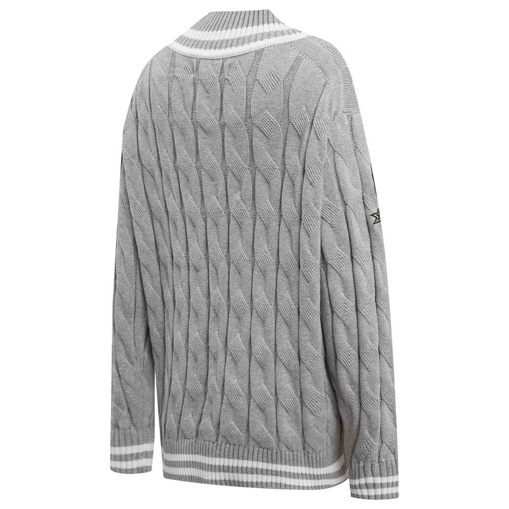 Green Bay Packers  Pro Standard Women's Prep V-Neck Pullover Sweater