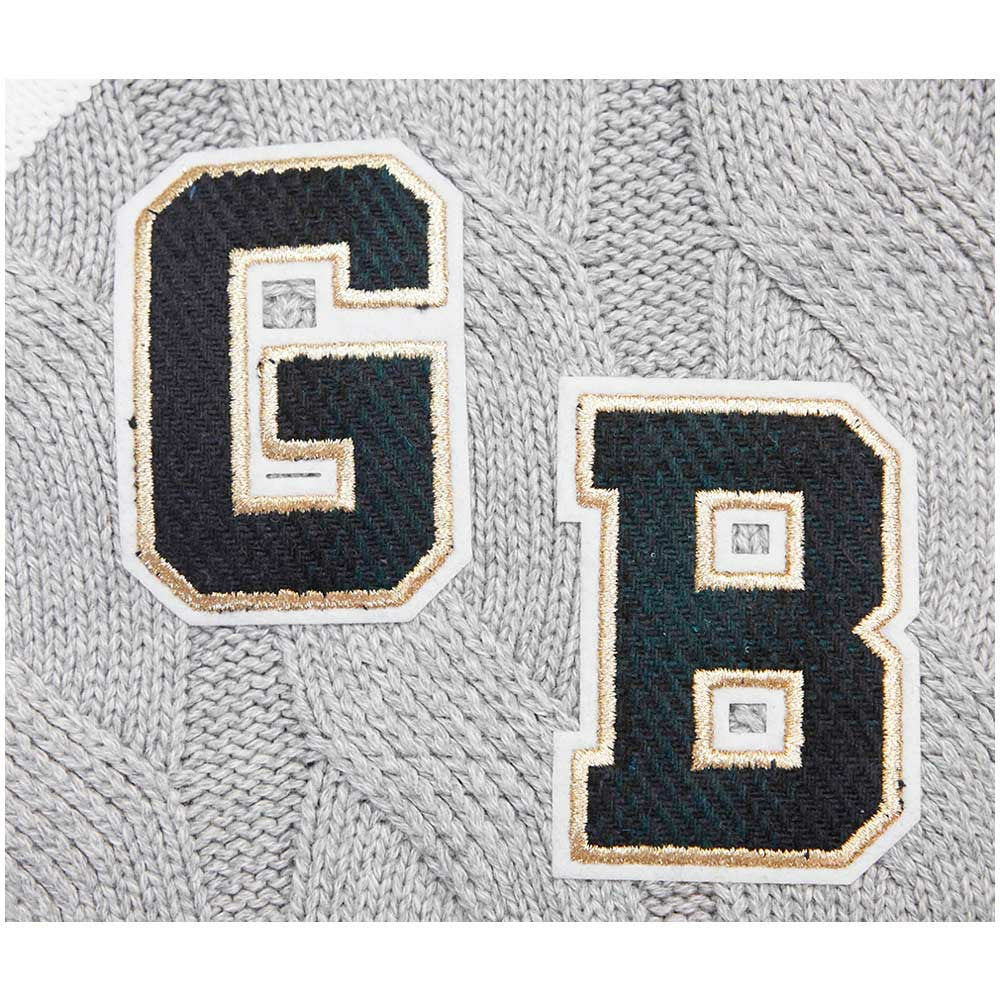 Green Bay Packers  Pro Standard Women's Prep V-Neck Pullover Sweater