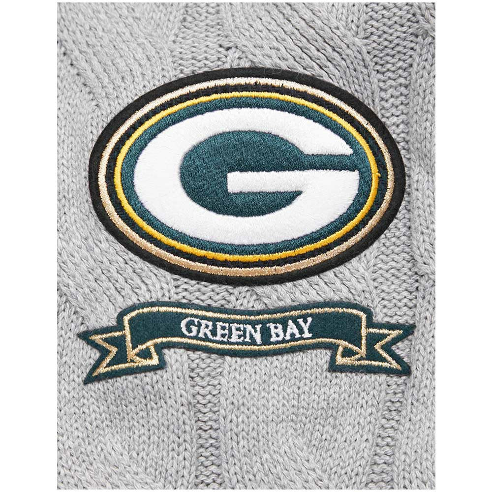 Green Bay Packers  Pro Standard Women's Prep V-Neck Pullover Sweater