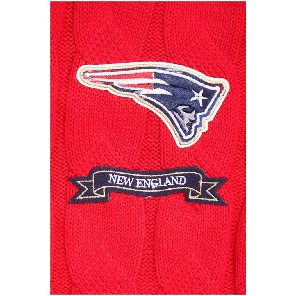 New England Patriots  Pro Standard Women's Prep V-Neck Pullover Sweater