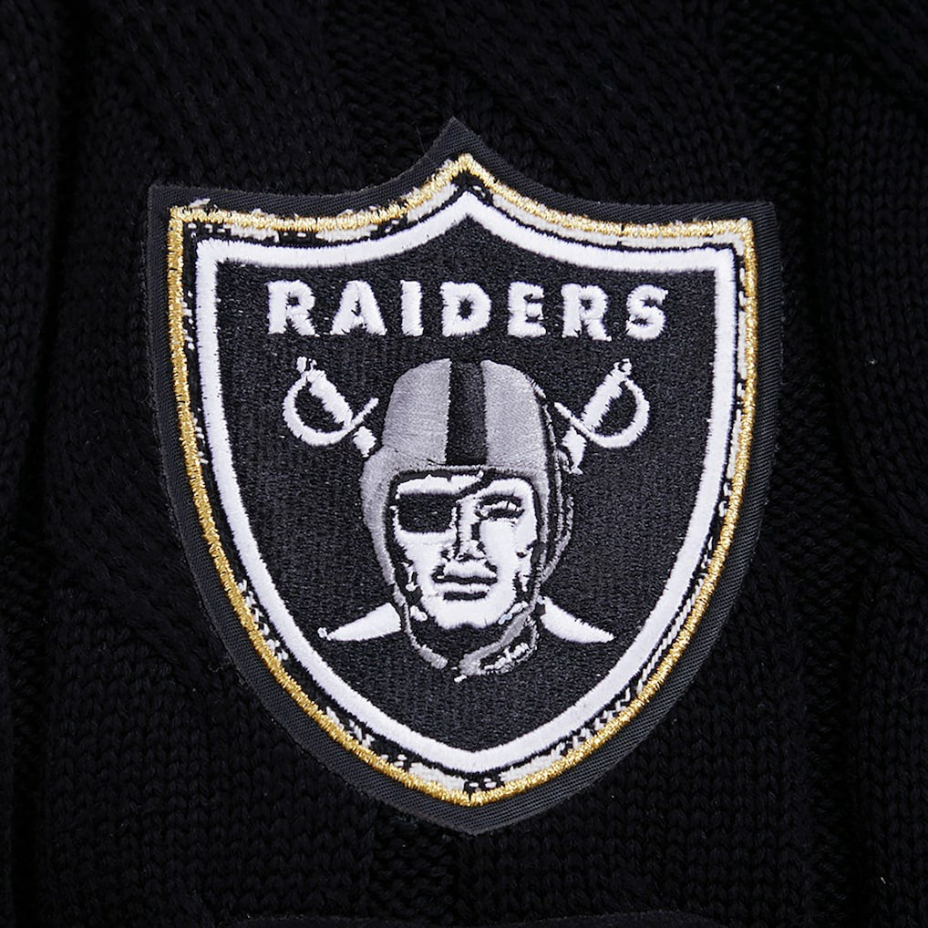 Las Vegas Raiders  Pro Standard Women's Prep V-Neck Pullover Sweater