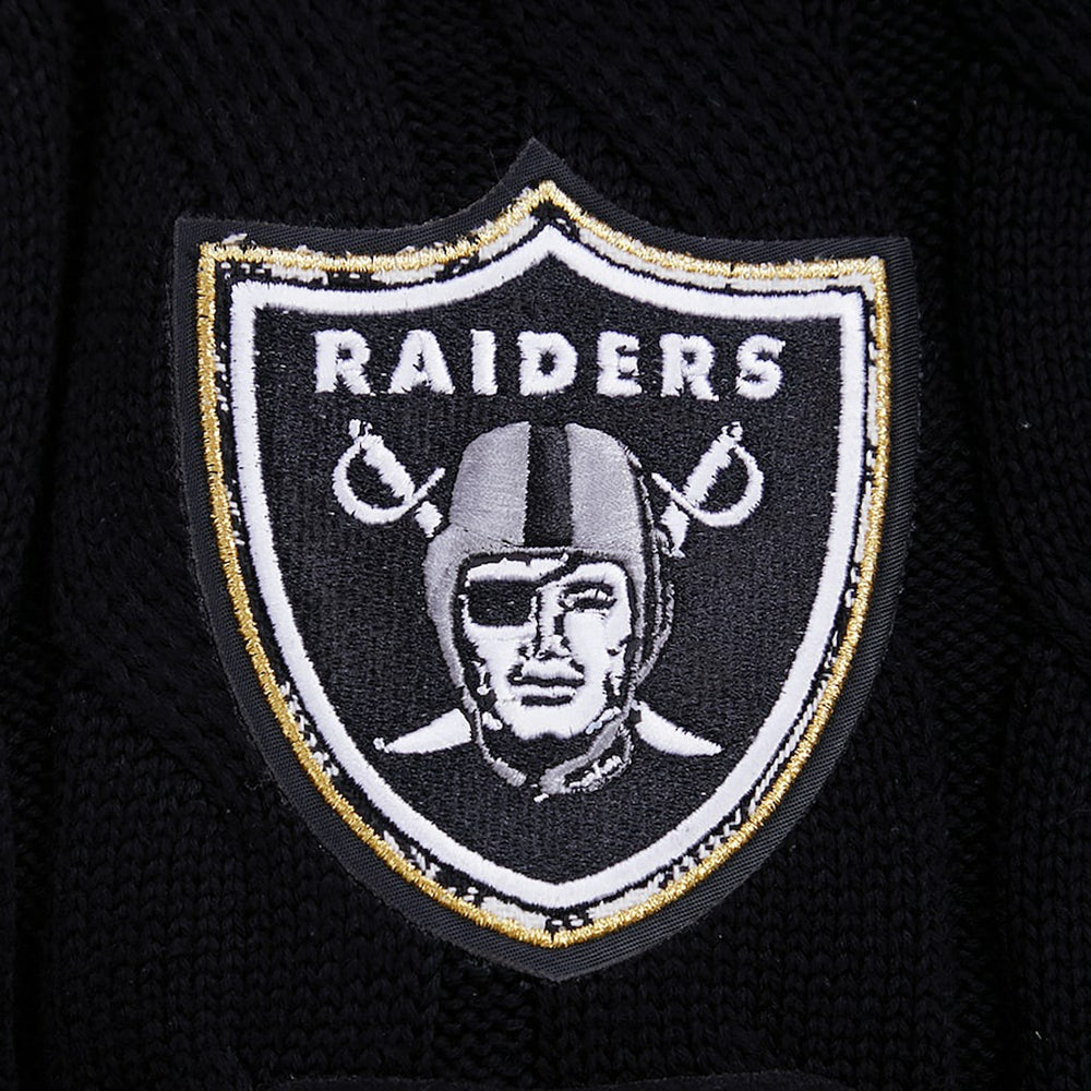 Las Vegas Raiders  Pro Standard Women's Prep V-Neck Pullover Sweater