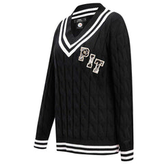 Pittsburgh Steelers  Pro Standard Women's Prep V-Neck Pullover Sweater