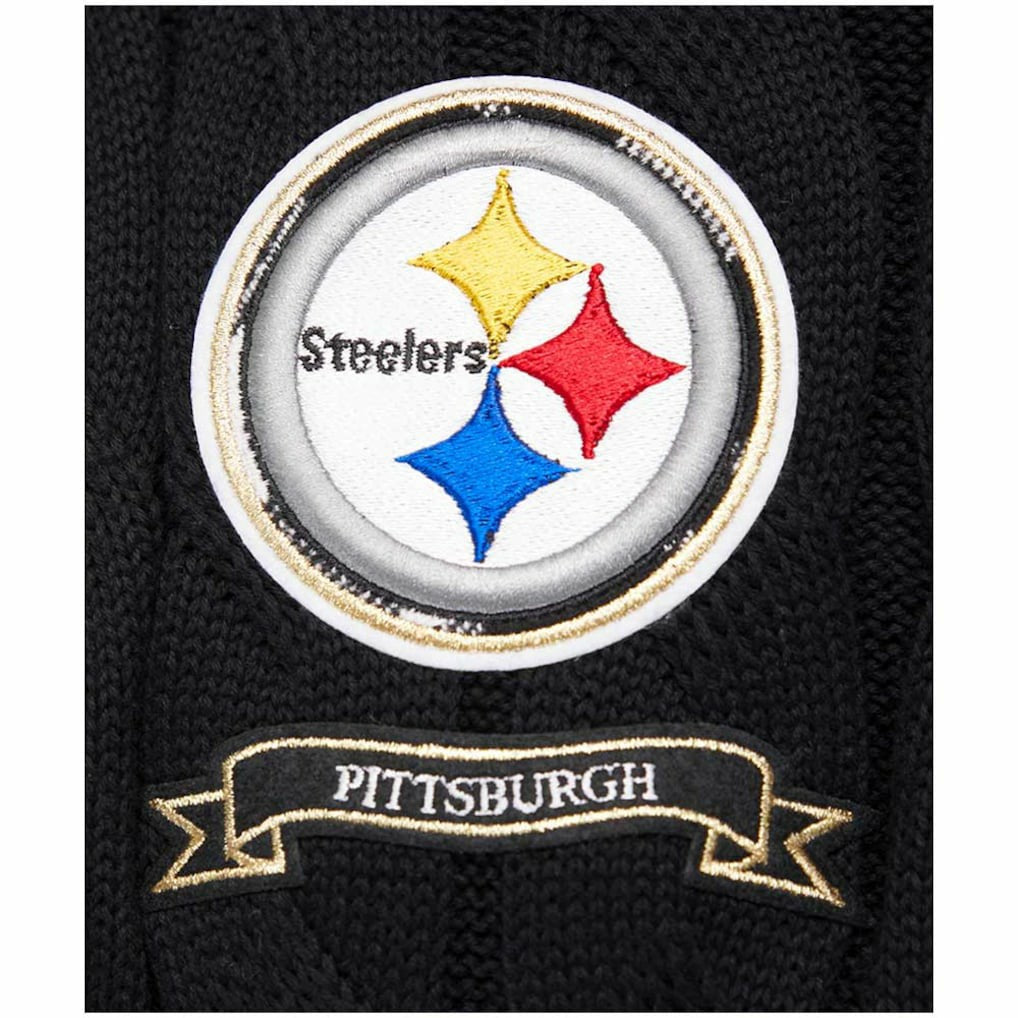 Pittsburgh Steelers  Pro Standard Women's Prep V-Neck Pullover Sweater
