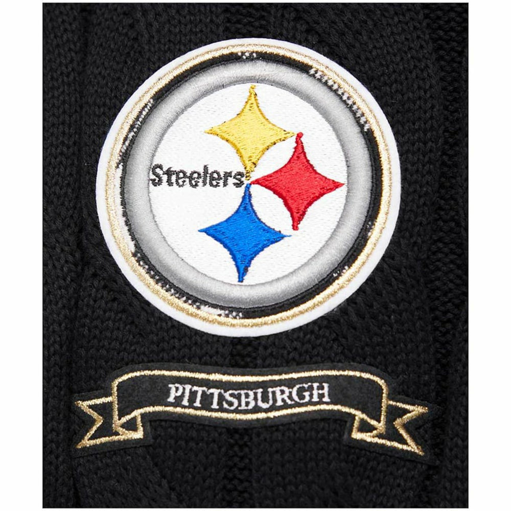 Pittsburgh Steelers  Pro Standard Women's Prep V-Neck Pullover Sweater