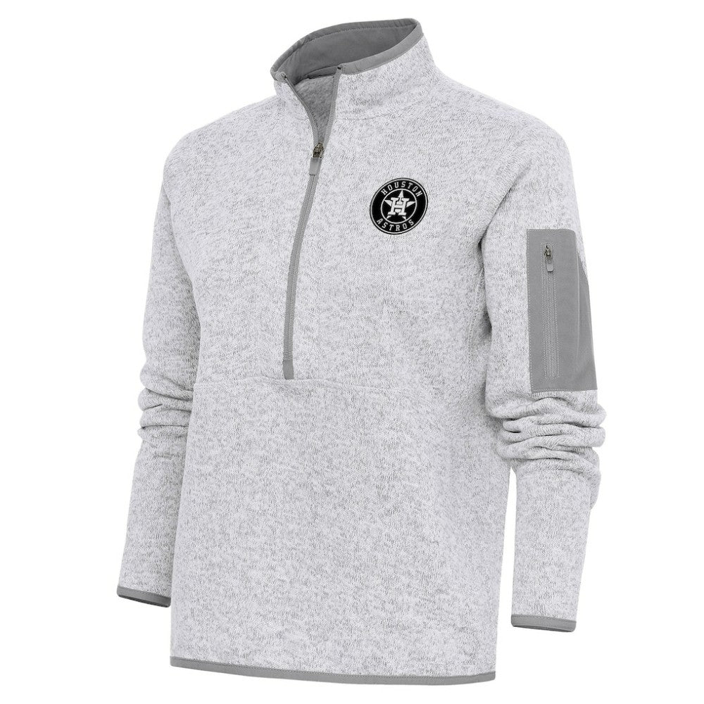 Houston Astros Antigua Women's Brushed Metallic Fortune Half-Zip Pullover Jacket | MLB Discount