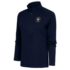 Houston Astros Antigua Women's Brushed Metallic Tribute Half-Zip Pullover Top | MLB On Sale