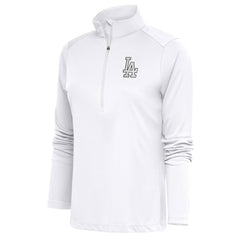 Los Angeles Dodgers Antigua Women's Brushed Metallic Tribute Half-Zip Pullover Top | MLB Outlet